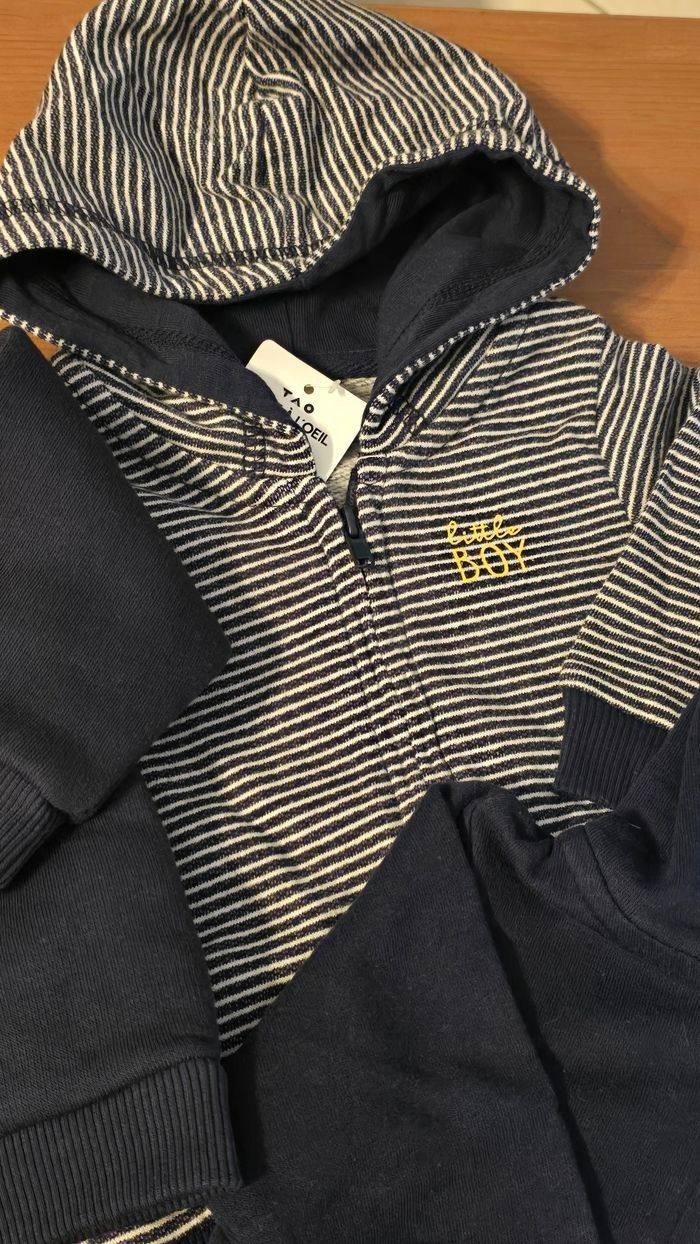 💙💙🥰😍 superbe lot sweats molleton 3 mois garçon😍🥰 💙💙💙 - photo numéro 3