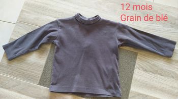 Maillot manches longues avec col 12 mois Grain de blé