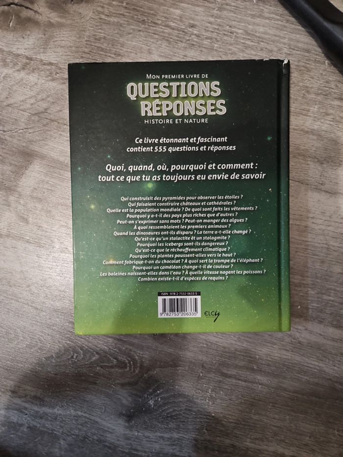 Livre mon premier questions réponses histoire et nature - photo numéro 2