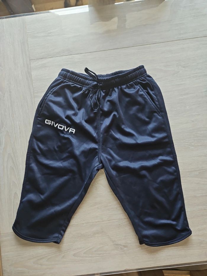 Short sport bleu givova foot T 13 14 ans