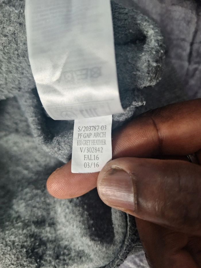 sweat a capuche / Hoodie - taille enfant 10/12 ans - gris / brodé 253 - photo numéro 8