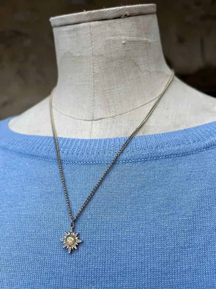Skinny dip - Collier doré opale star étoile amelia liana