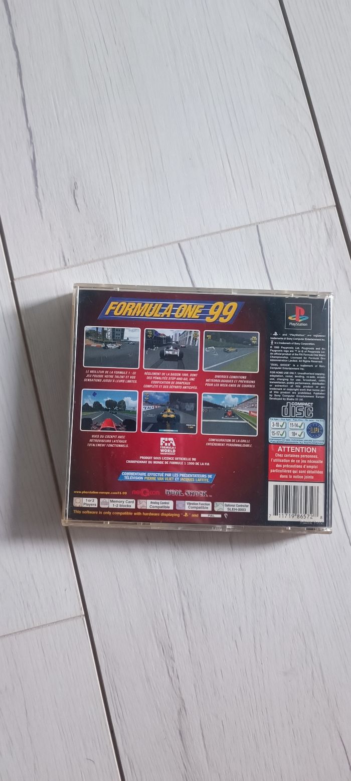 🎮 Jeu PlayStation 1 / PS1 Formula one 99 🎮 - photo numéro 2