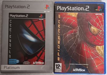 Lot de 2 jeux : Spiderman et Spiderman 2 Sony Ps2 Playstation 2 notices incluses