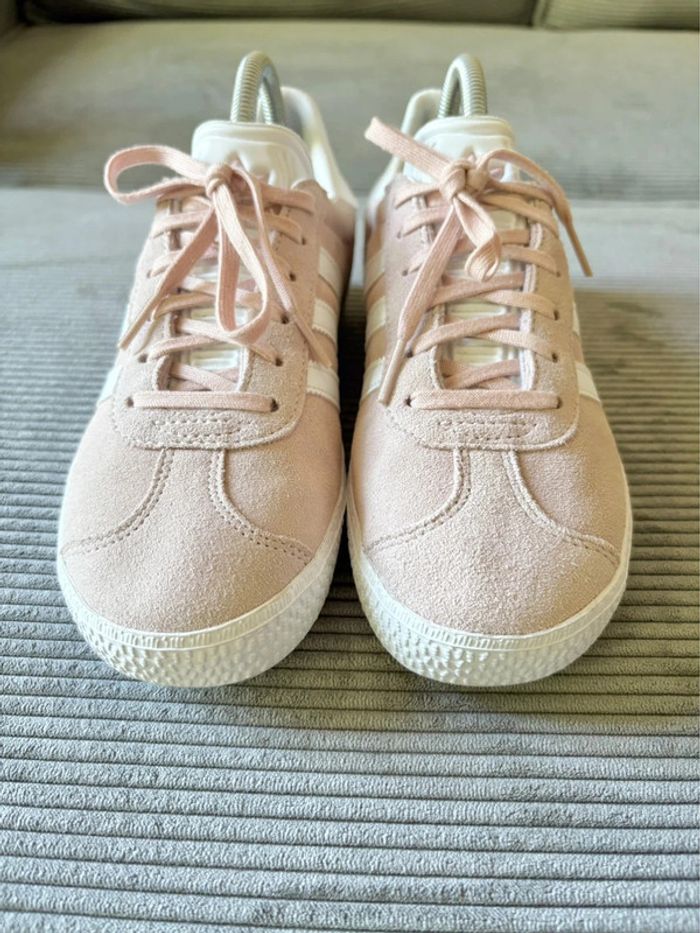 Chaussures adidas gazelle rose poudrée / taille 37,5 - photo numéro 3
