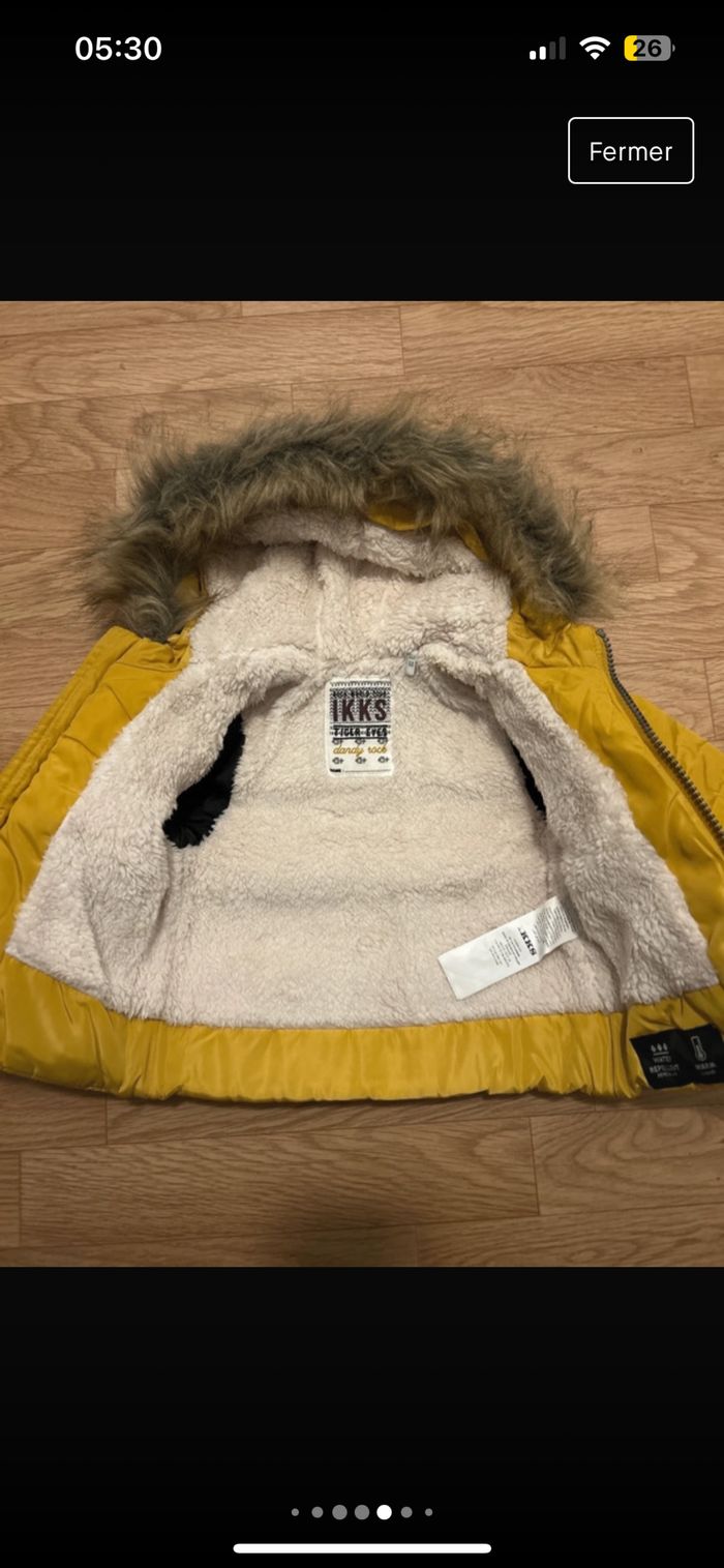 Manteau ikks fausse fourrure - photo numéro 5