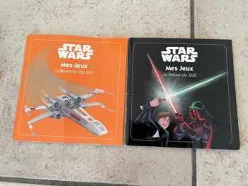 2 petits livres souples Star Wars Mes Jeux