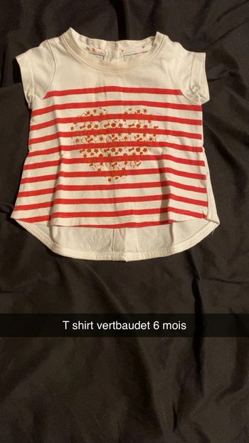 T shirt manche court vertbaudet 6 mois