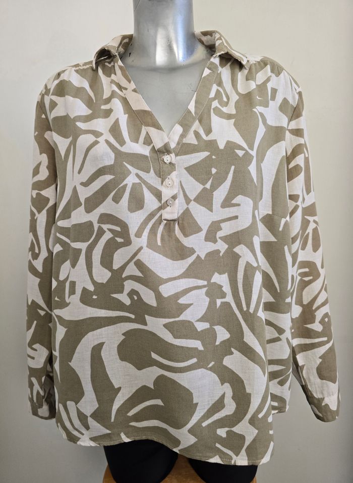 📌 Blouse Imprimé Abstrait Grain de Malice - photo numéro 3