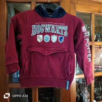 Sweat à capuche Harry Potter bordeaux T8ANS parfait état