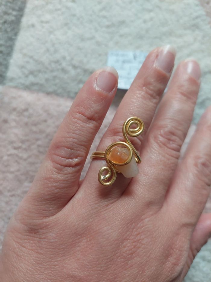 Parure bague et boucles d'oreilles - photo numéro 2
