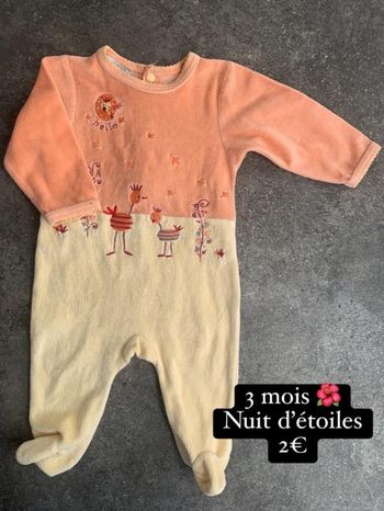 Pyjama 🌺 3 mois 🌺 Nuit d’étoiles