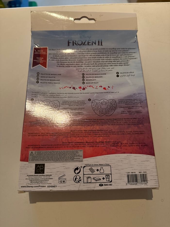Reine des neiges palette de maquillage - photo numéro 2