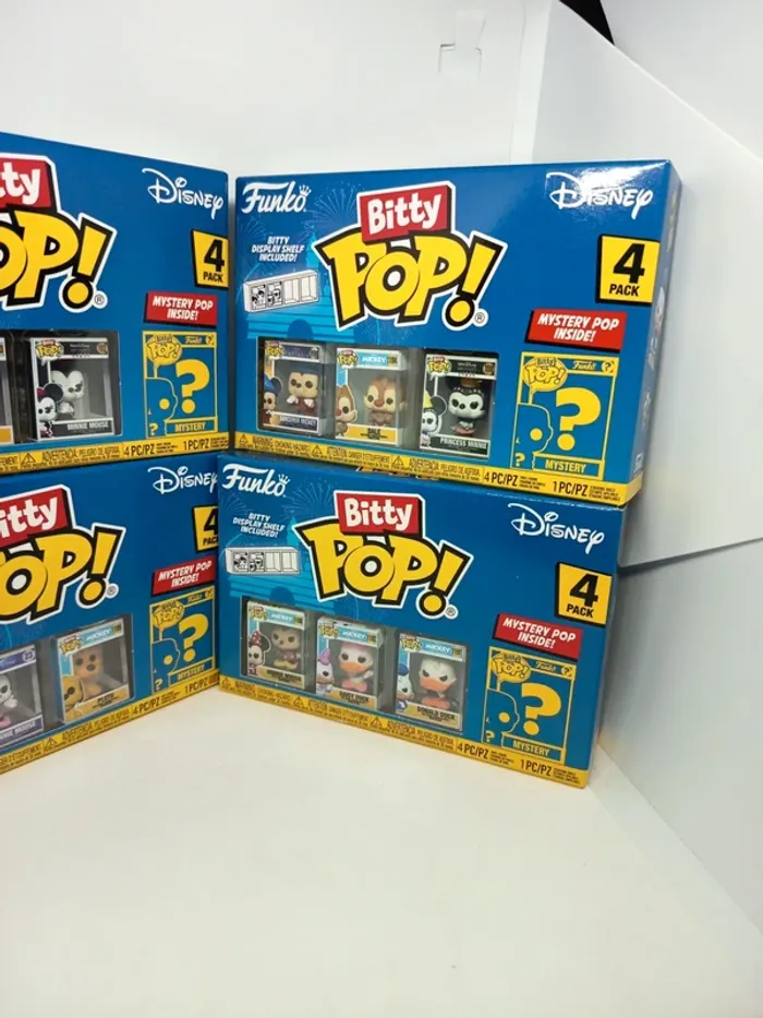 🎉 Lot de 4 Boîtes - Collection Complète 🎉
 Funko Bitty Pop - Disney - photo numéro 3