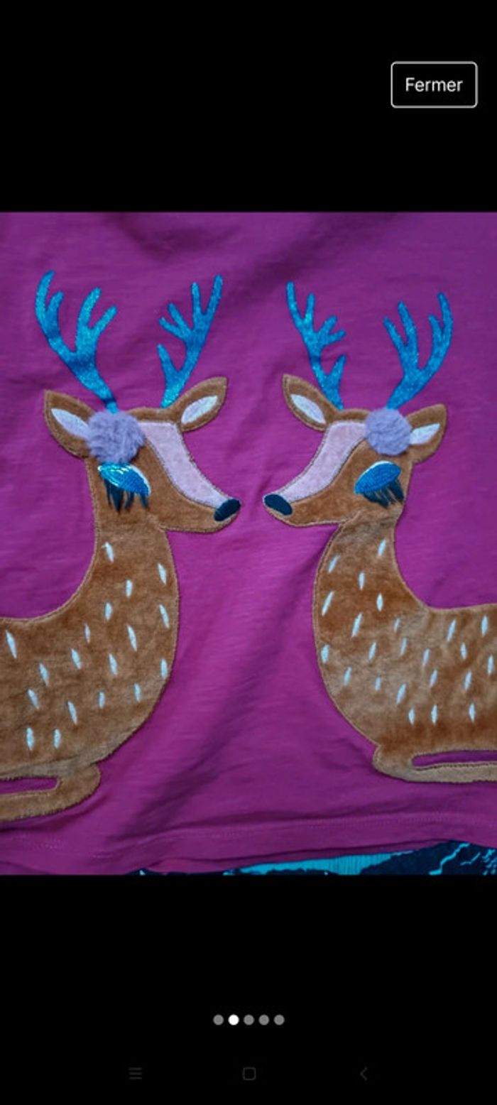 Ensemble Catimini une biche en hiver - photo numéro 2