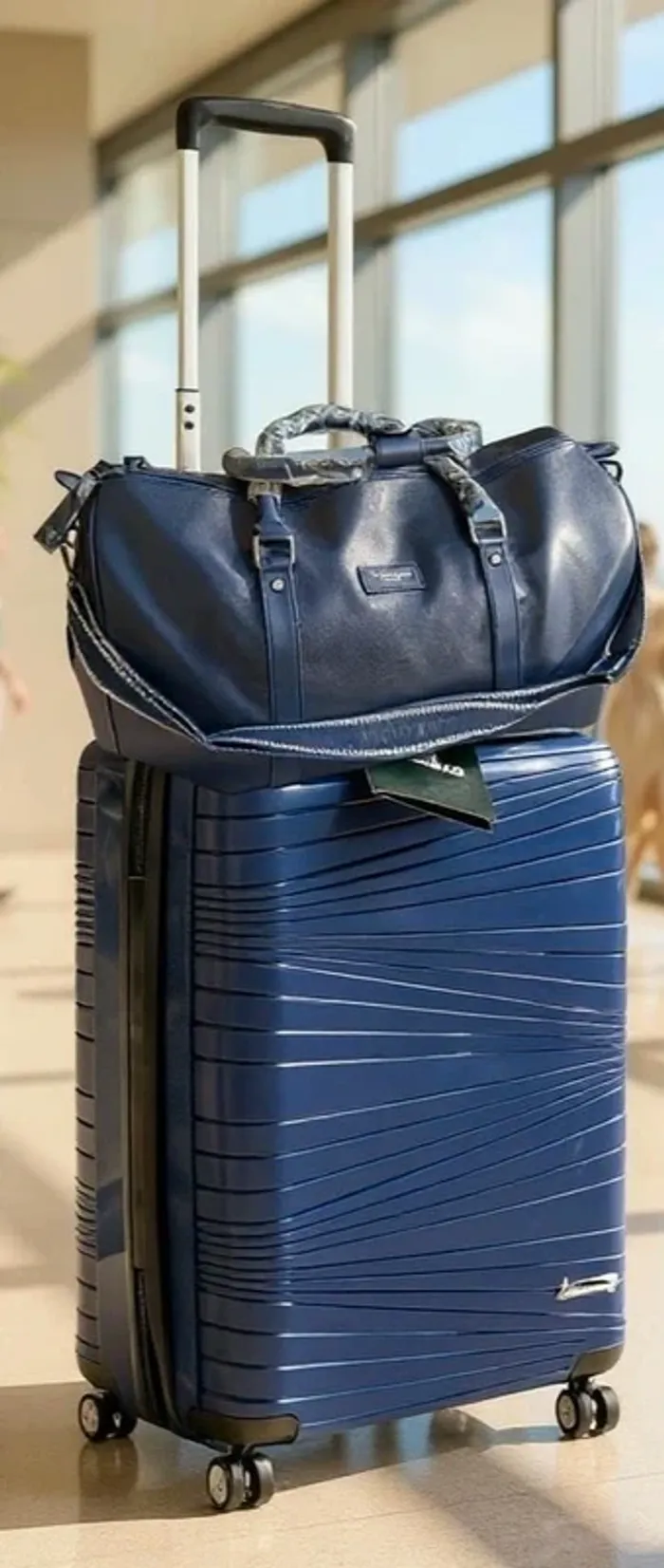 Ensemble valise cabine incassable et sac de voyage flora&co neufs