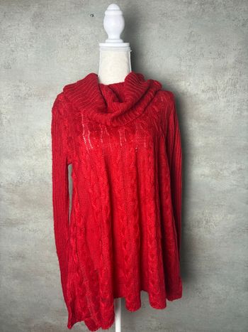 Pull en maille rouge Vintage Taille 38/M