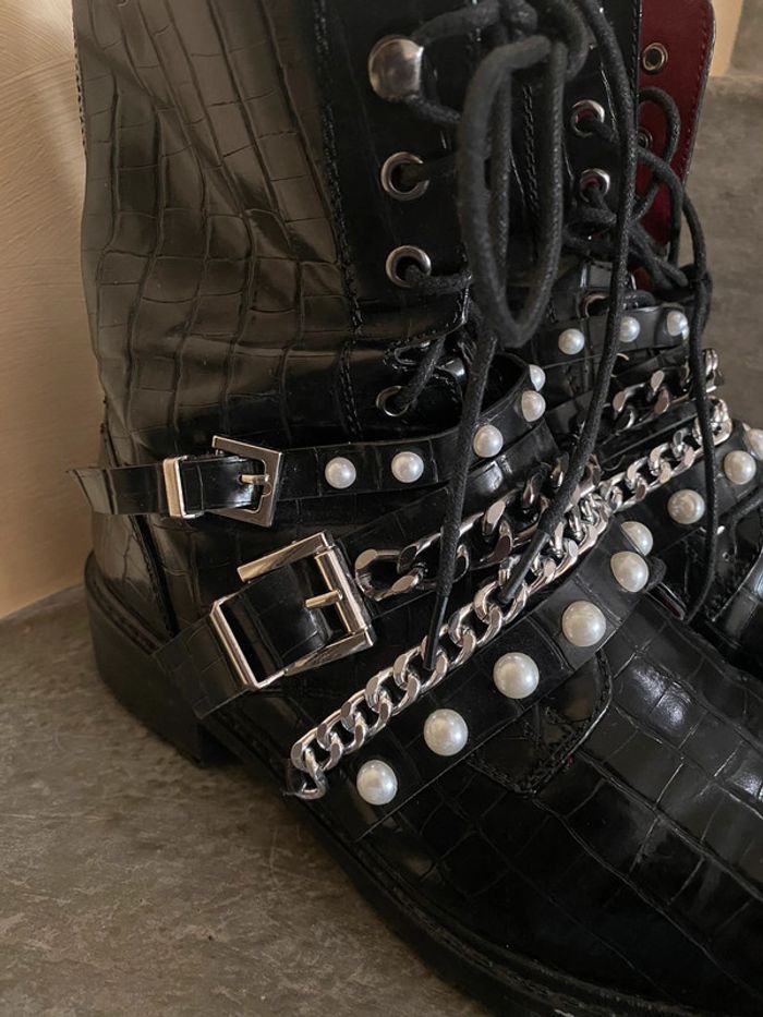 Boots fantaisie noire Erynn 41 - photo numéro 8
