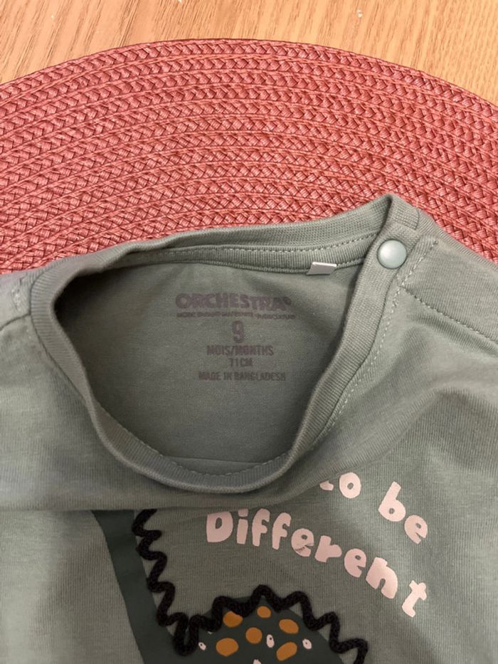 T-shirt manches longues taille neuf mois, 71 cm orchestra - photo numéro 2