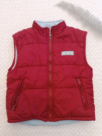 🔸Doudoune Sans Manche Rouge – Tout Simplement 24 Mois🔸