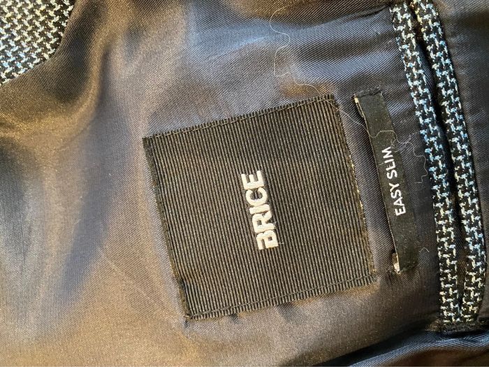 Veste costume bleue chiné - photo numéro 9