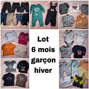 Lot hiver garçon 6mois