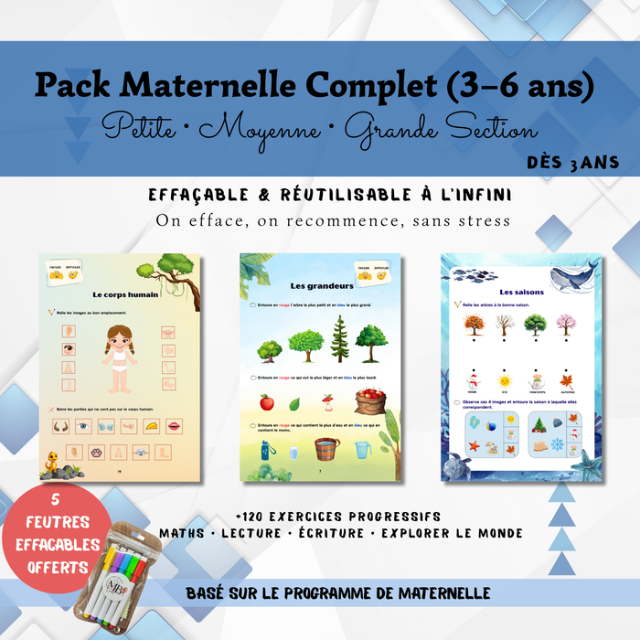 Pack Maternelle 3–6 ans – Tous les niveaux en un seul achat - photo numéro 3
