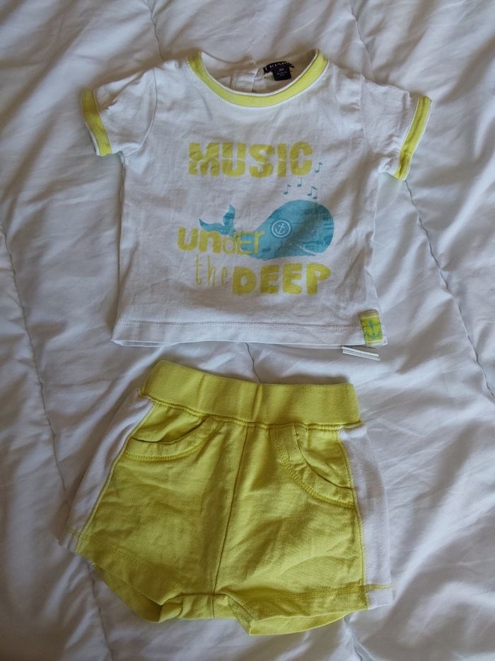 Ensemble short Tee-shirt bébé garçon taille 3mois