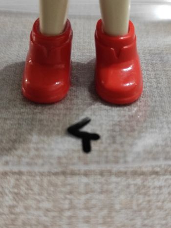 Playmobil vintage paire de chaussure botte rouge