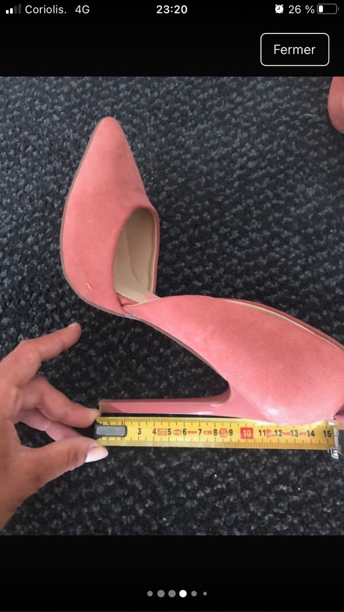 Escarpins rose/ talons aiguilles - photo numéro 4