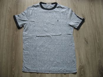 TEE SHIRT MC BLEU CHINÉ "BIZZBEE" - TAILLE XS - n°07