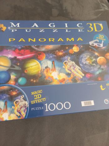 Puzzle 1000 pieces Sous blister panorama 3d espace clementoni