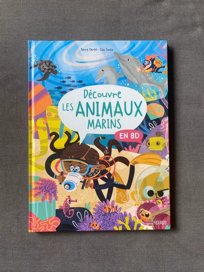 Découvre les animaux marins en BD fleurus éditions