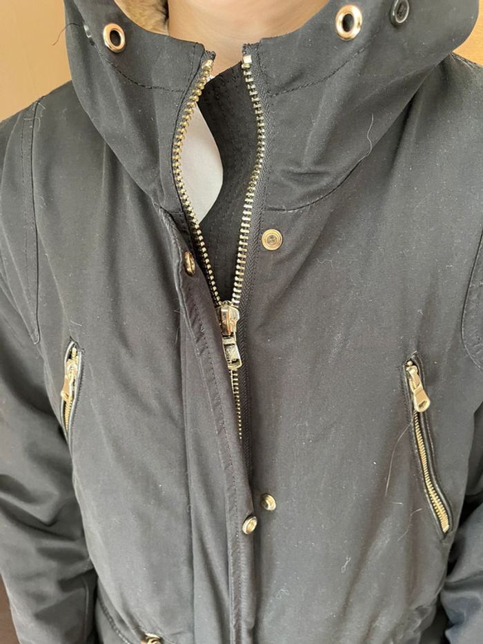 Blouson parka noir H&M XS - photo numéro 4