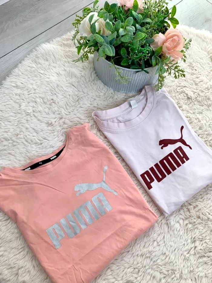 2 t shirt fille 11/12ans Puma