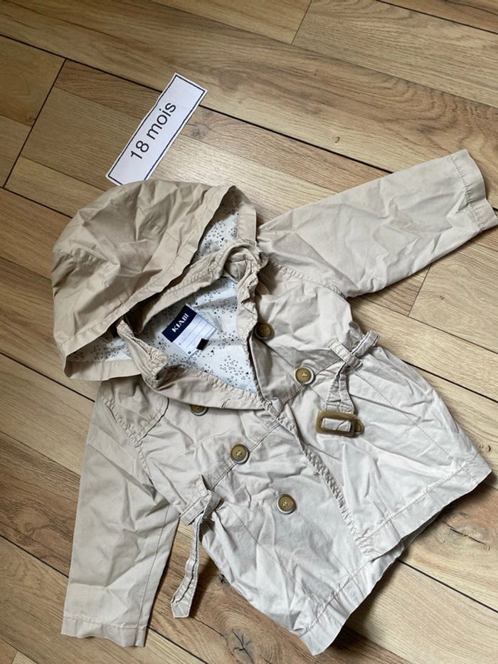 Trench-coat beige 18 mois - photo numéro 4