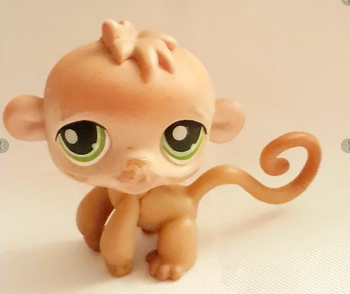 Figurine Littlest Pet Shop Singe aux yeux vert #373