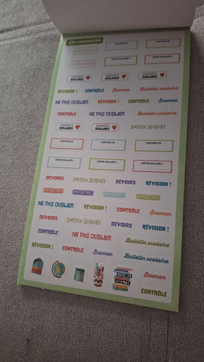 Bloc de 600 stickers pour agenda et calendriers - photo numéro 2