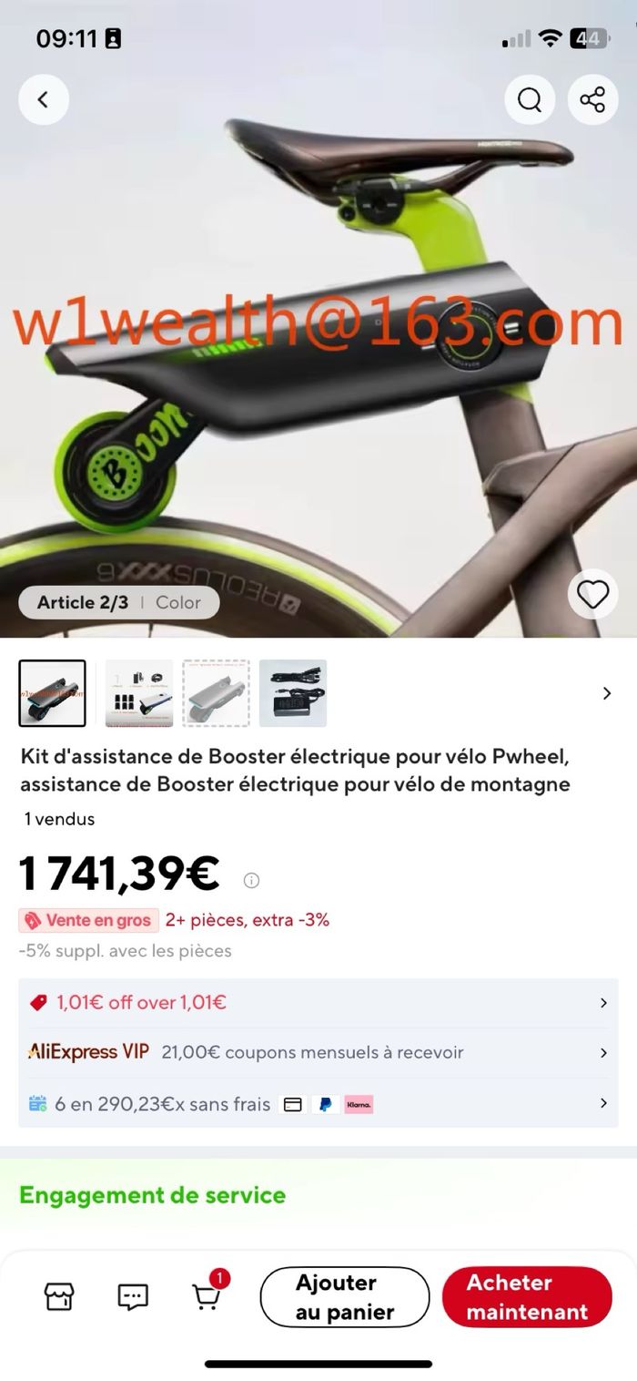 « Cycloboost »Accessoires pour rendre son vélo électrique pas cher « se trouve pas dans le commerce » - photo numéro 4