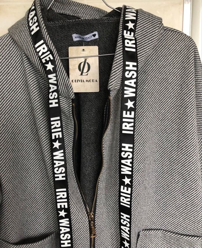 Manteau Sportwear gris - Olivia Moda - photo numéro 3