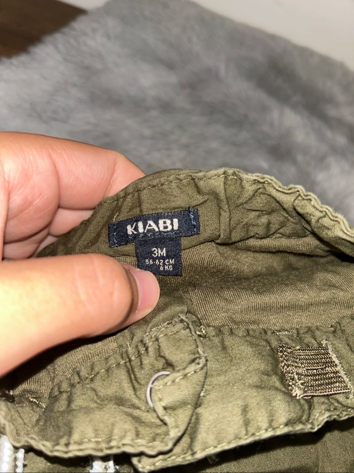 Pantalon cargo kaki - 3 mois - Kiabi - photo numéro 3