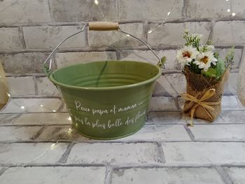 Seau métallique personnalisé