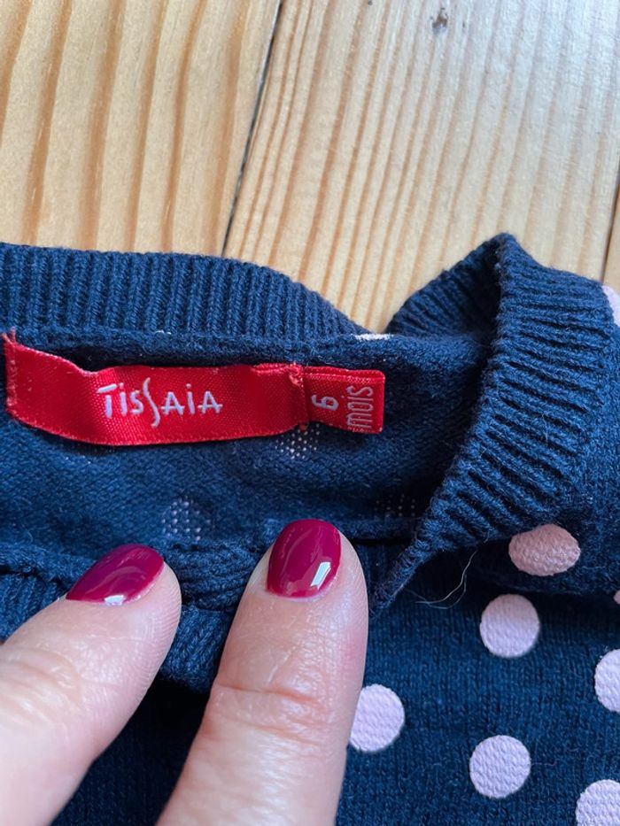 Lot de 2 gilets 6M tissaia sucre d’orge - photo numéro 3