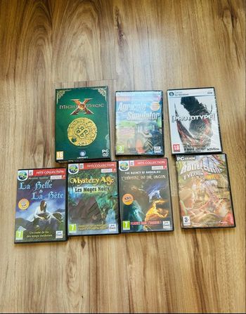 Lot de 7 jeux de PC Neufs Just For Games
