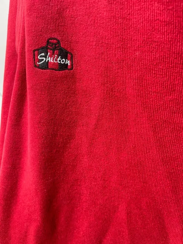 Rugby Polo Shilton Red Long Sleeves Mens Large - photo numéro 8
