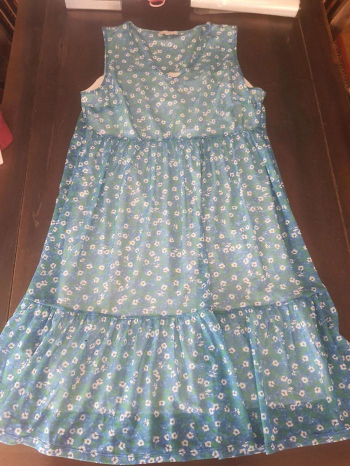 Robe Bel & Bo bleue flories taille 40 - photo numéro 9