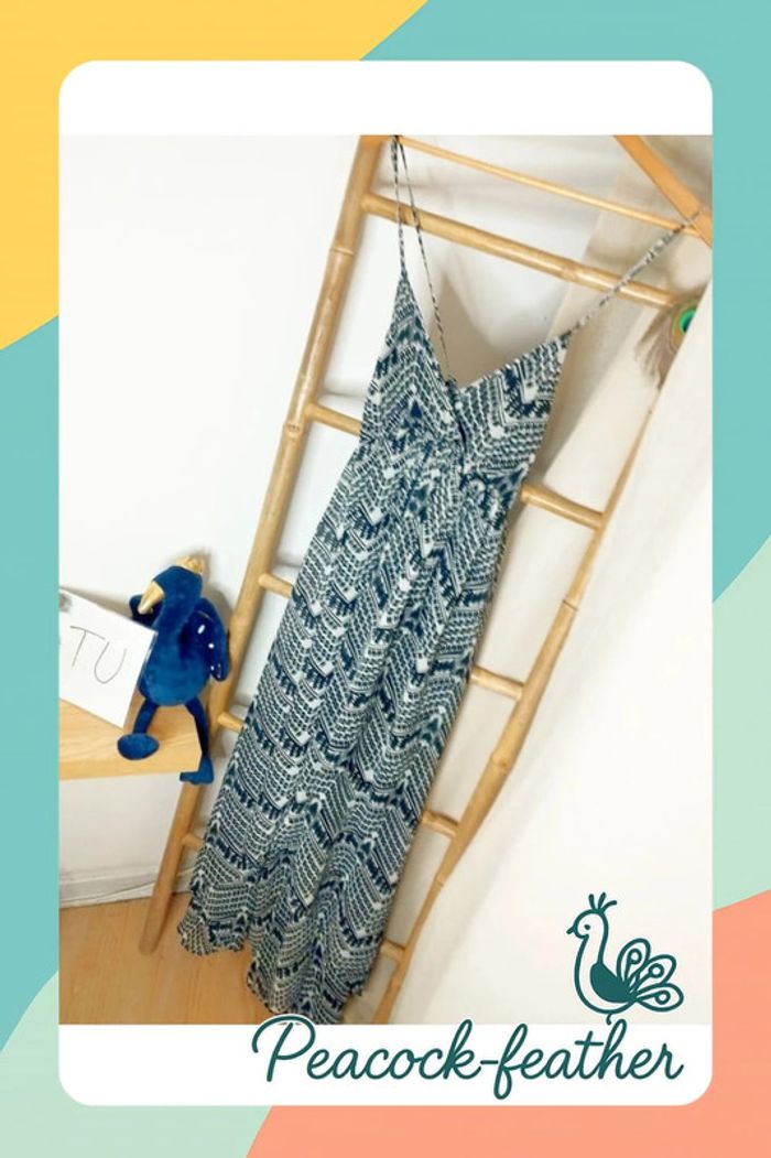 Robe longue asymétrique noire et blanche le temps des cerises TU