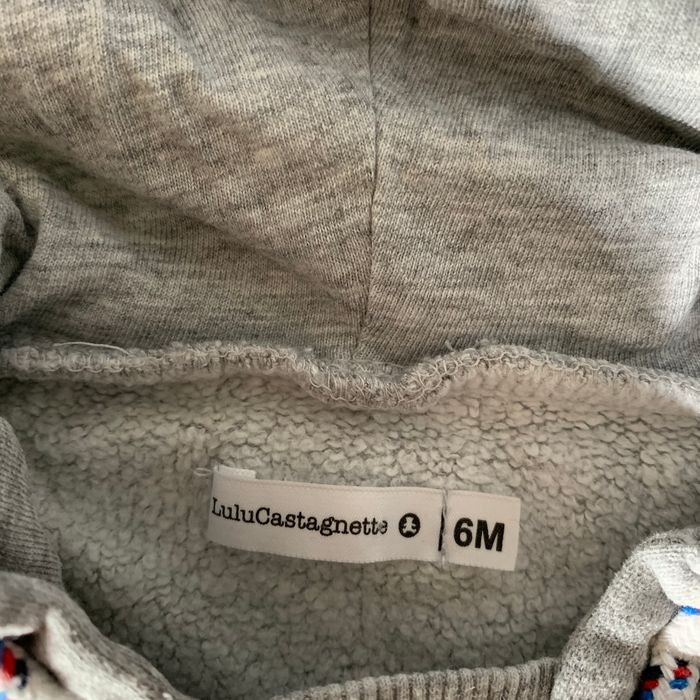 Sweat à capuche 6 mois gris Lulu - photo numéro 3