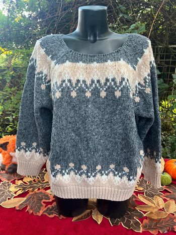 Pull d’hiver chaud et cosy à motifs nordiques XXL