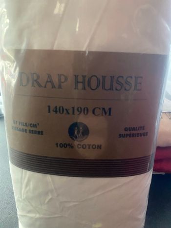 Drap housse blanc 